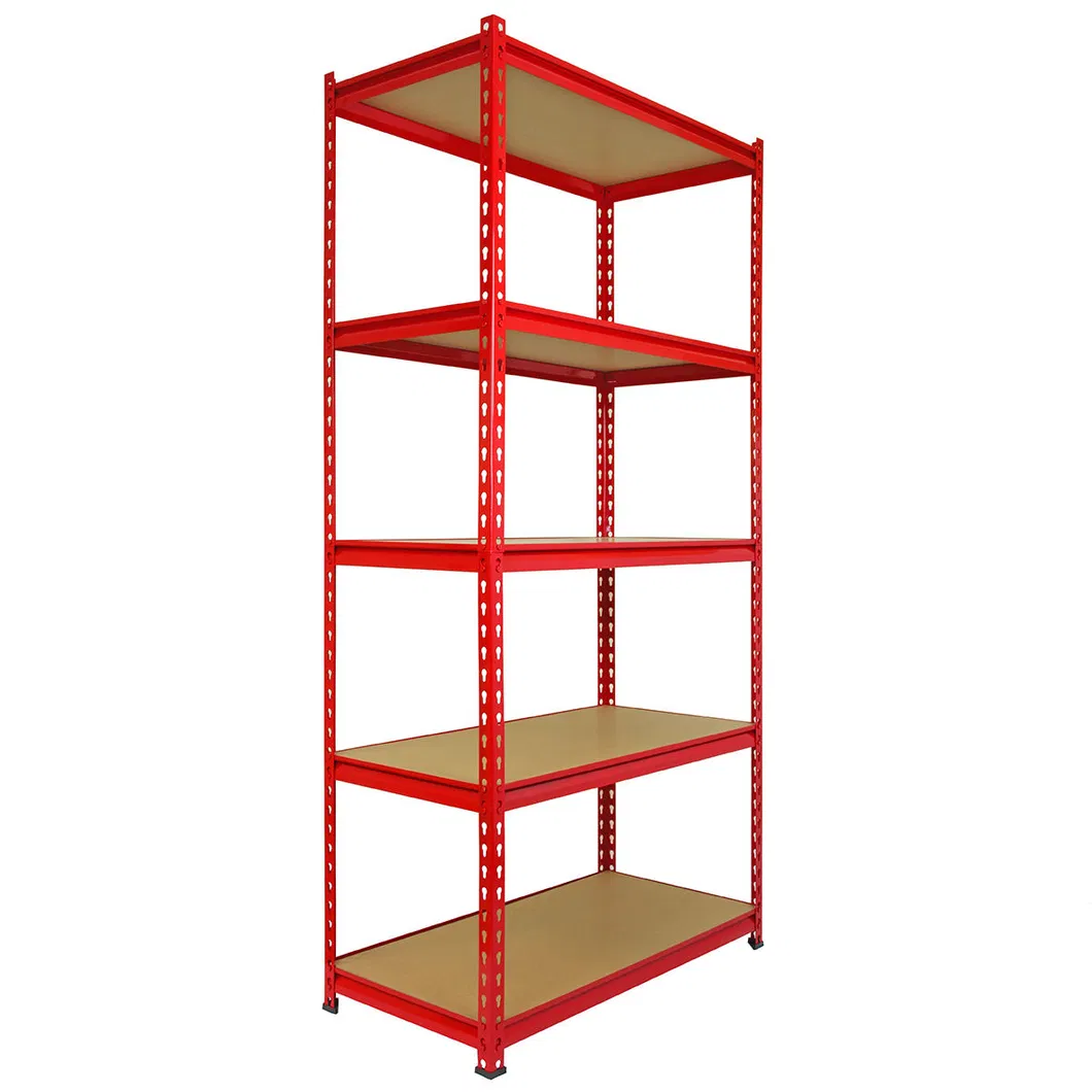 Red Shelving Unit Display