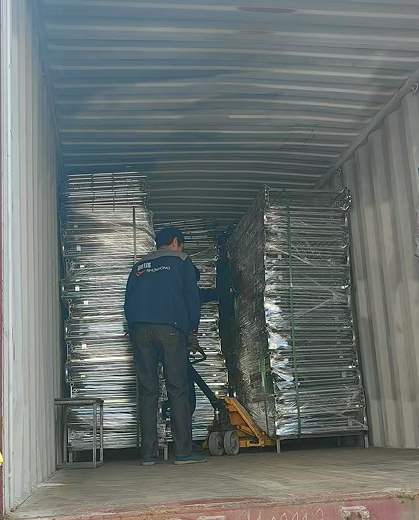 Supermarket Trolley Roll Container in Warehouse Cage Trolley
