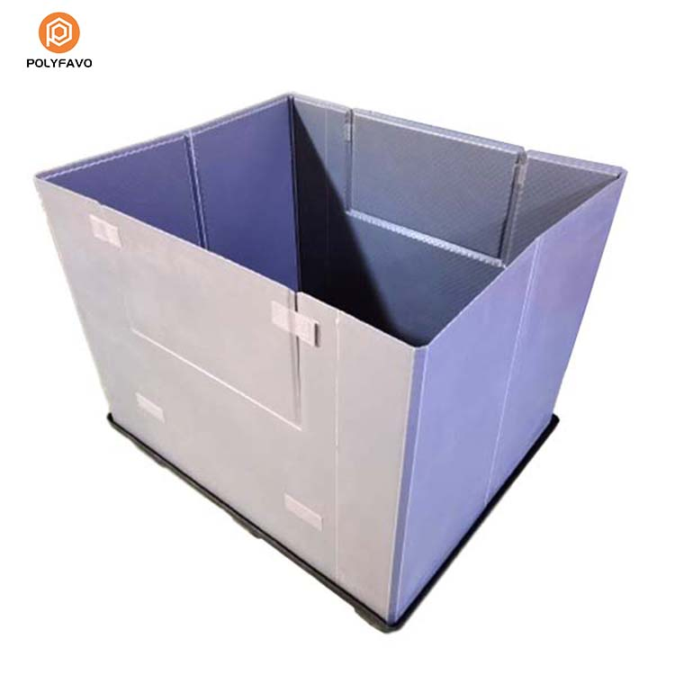 Reusable Sleeve Pallet Box with Quality Assurance Foldable Pallet Sleeve Set Industrial Lightweight Plastic Hoarding Box Turnover Box for Auto Parts Storage