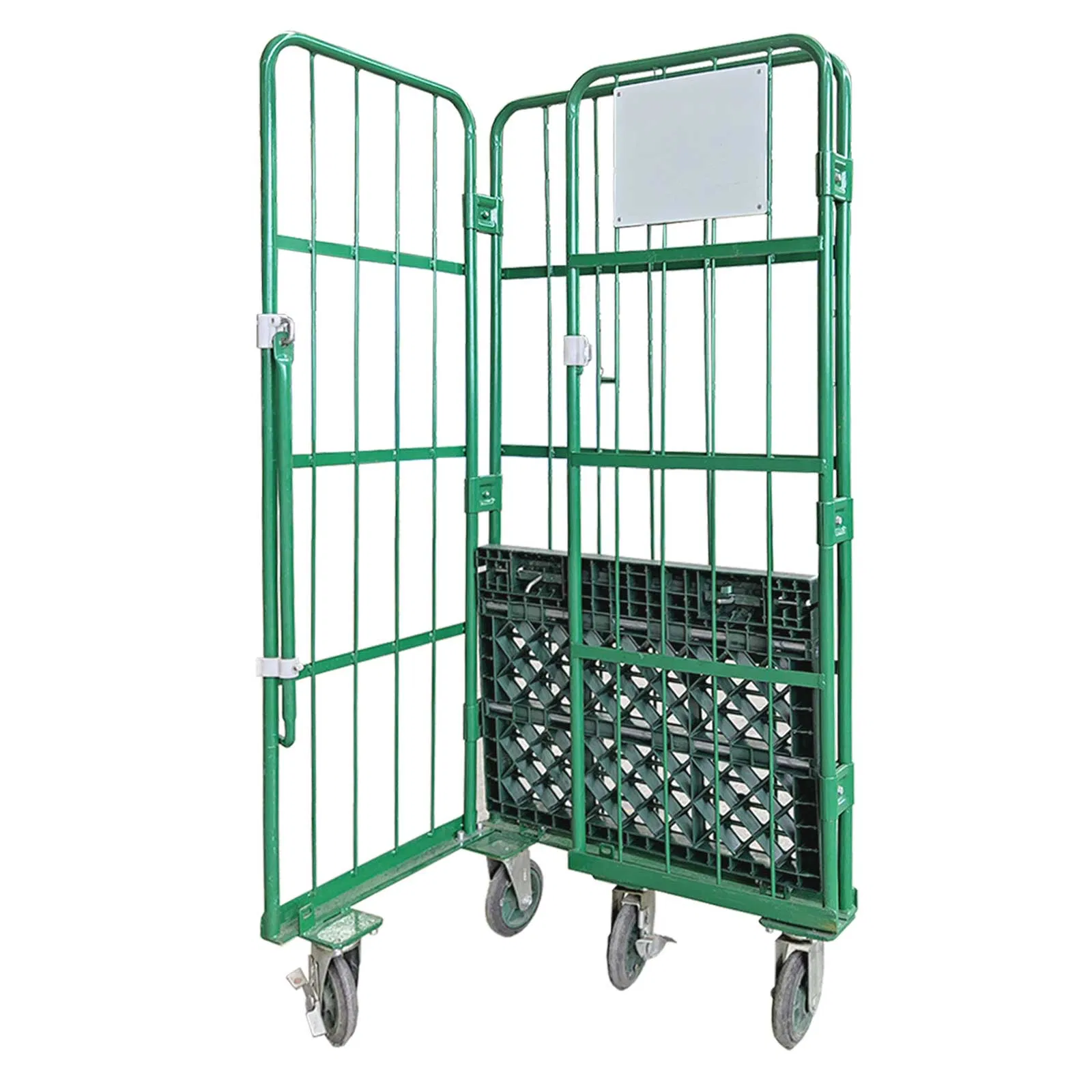Warehouse Roll Cage Trolley with Open Front
