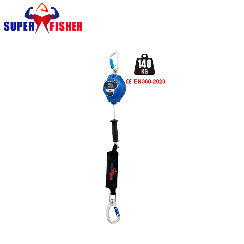 Manufacturer Price 6m 3.5kg Webbing Type Safety Lifeline Retractable Fall Arrester En360-2023 Standard