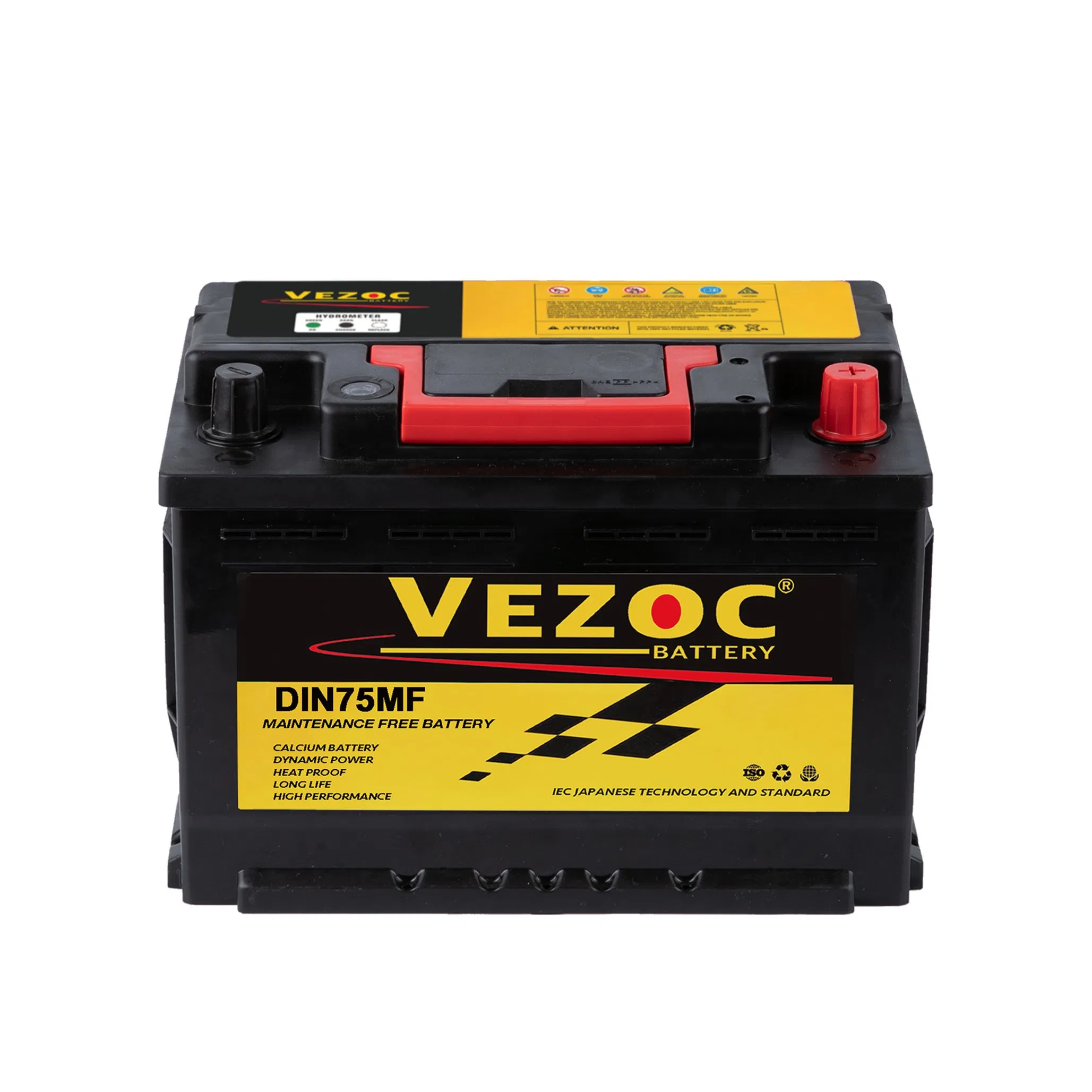 DIN75 12vbattery Maintenance Free Car Battery 57512 75ah Storage Battery