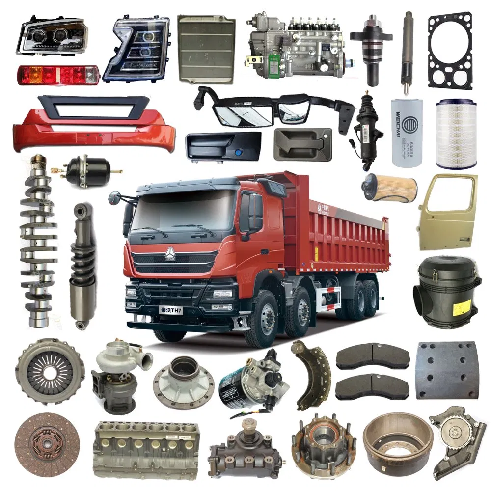 Sinotruk HOWO Sitrak Haohan Shacman Delong FAW Truck Parts for Engine Transmission Chassis Brake Systems Axles Hubs Tires Cabs