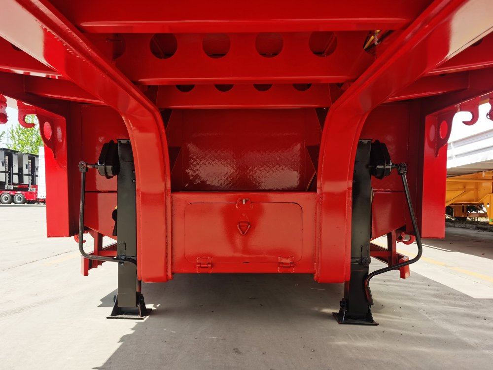 Factory Direct Sale Extendable Low Bed Semi Trailer Hydraulic Suspension System Trailer