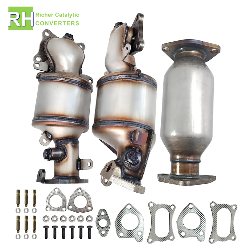 Car Cheap Price Auto Parts Wholesale Aftermarket for Honda Euro 2/3/4/5/6 Exhaust System Catalytic Converter Ceramic Honeycomb Direct Fit Catalyst