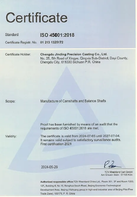 ISO Certification