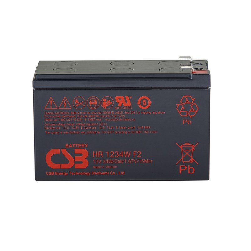 Csb Battery Hr1234W 12V 34W 12V 9ah Rechargeable Maintenance-Free Lead Acid AGM 9ah Battery