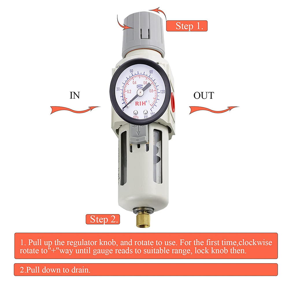 Aw3000-03 Pneumatic Component Air Source Treatment Unit Compressor Filter Pressure Regulator Element