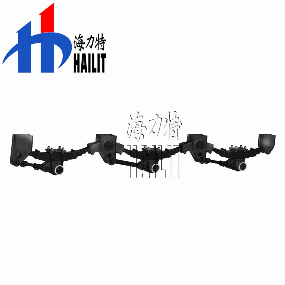 Hlt Super Sale Semi Trailer Three Axle Cantilever Suspension