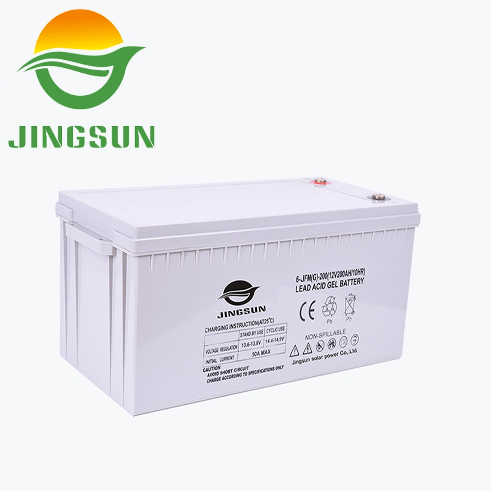 5 Years Warranty Storage Solar 12V 200ah Gel Deep Cycle Battery for Power Bank
