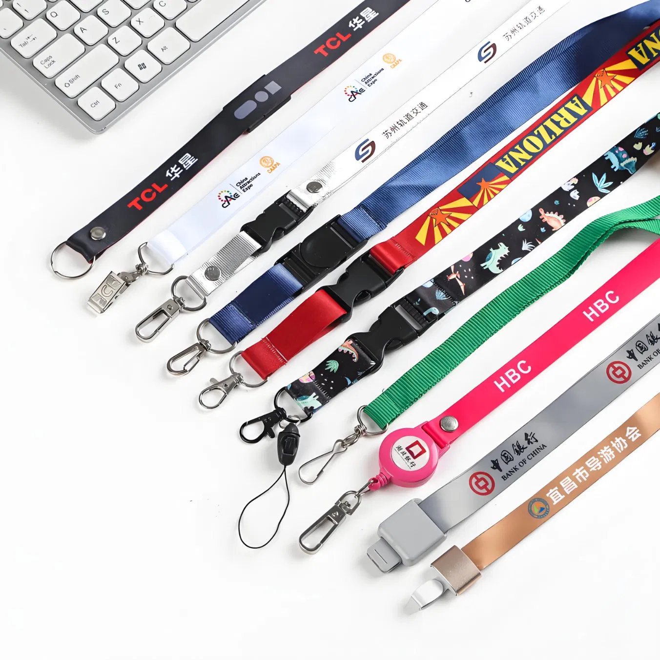 Factory Direct Supply Certificate Safety Release Buckle Climbing Mobile Neck Exhibition Lanyard