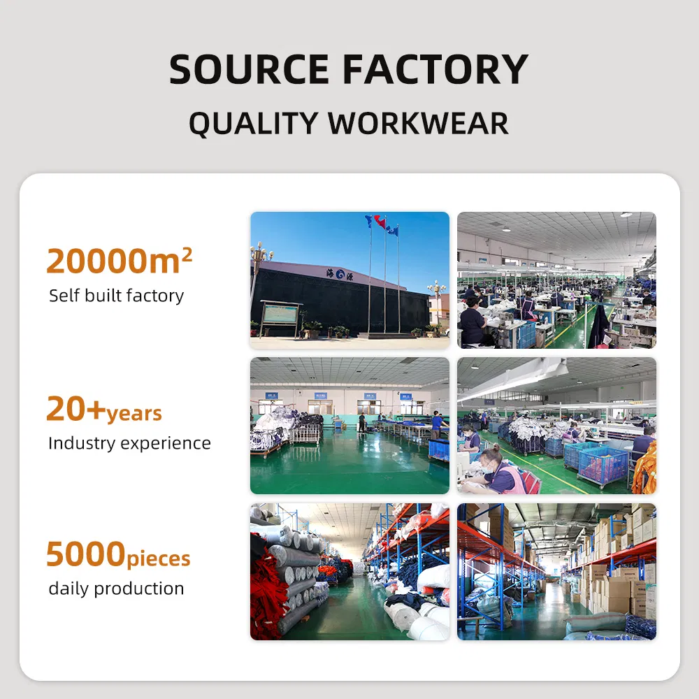 Construction Oxford Fabric Multi Pockets Work Clothes Jacket Pants Safety Workwear