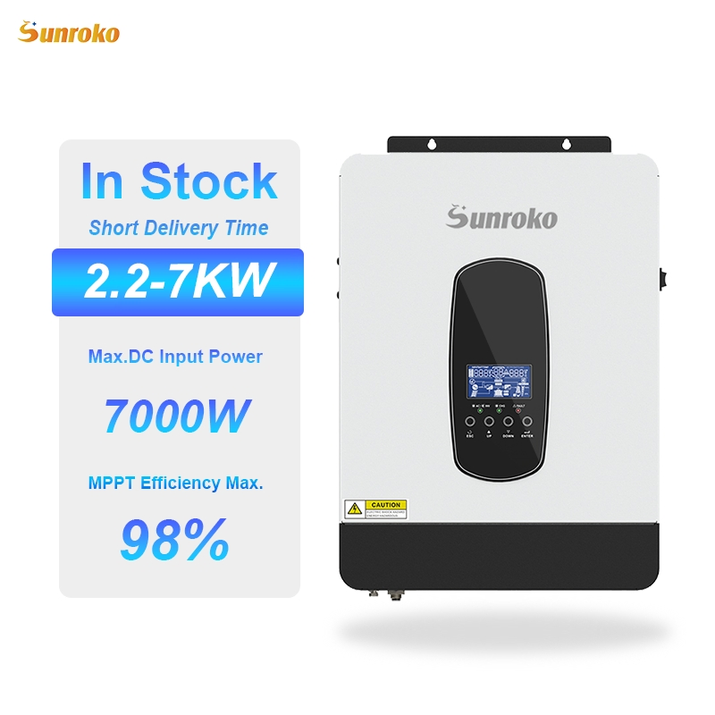 Sunroko DC to AC Hybrid Solar Inverter 4kw 5kw 6kw IP65 off Grid Solar Power Inverter with MPPT