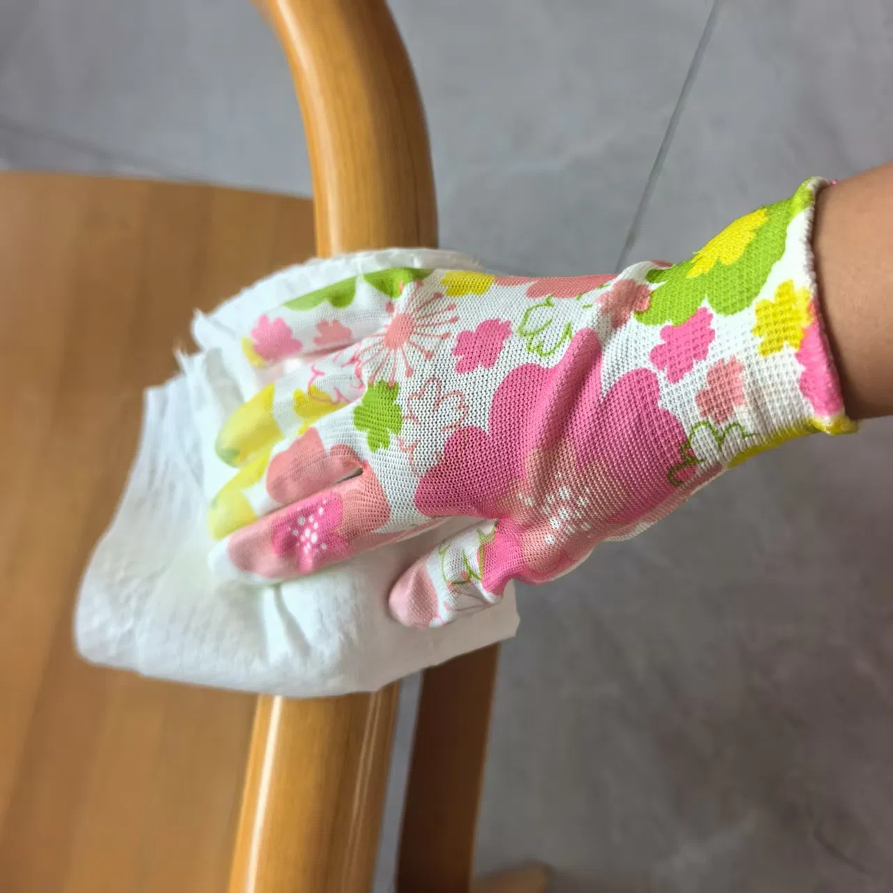 Colourful PU Women Safety Working Gloves