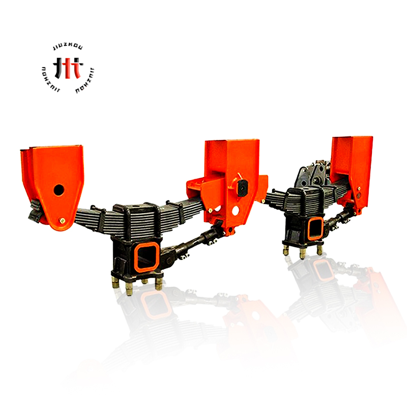 Customized 12-25 Ton Trailer Mechanical Suspension with 8/9 Leaf Spring Adjustable Shock Absorbing System for South American Semi Trailers