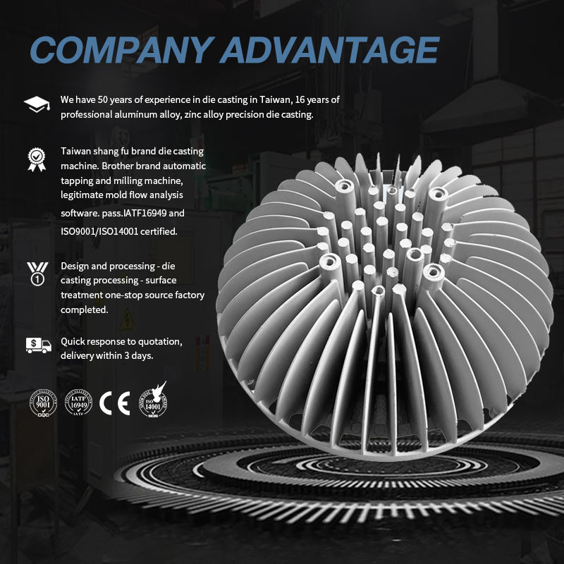 Premium Zinc Alloy LED Street Lamp Components for Outdoor Lighting