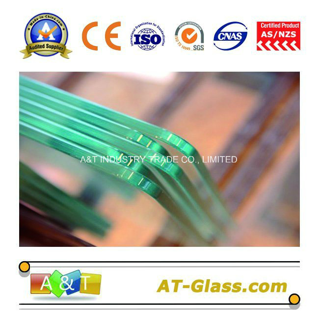 4mm-19mm Tempered Glass/Toughened Glass for Window, Shower Door Glass Fence etc Safety Glass Customizable for Conservatories &amp; Balustrades CE Certified