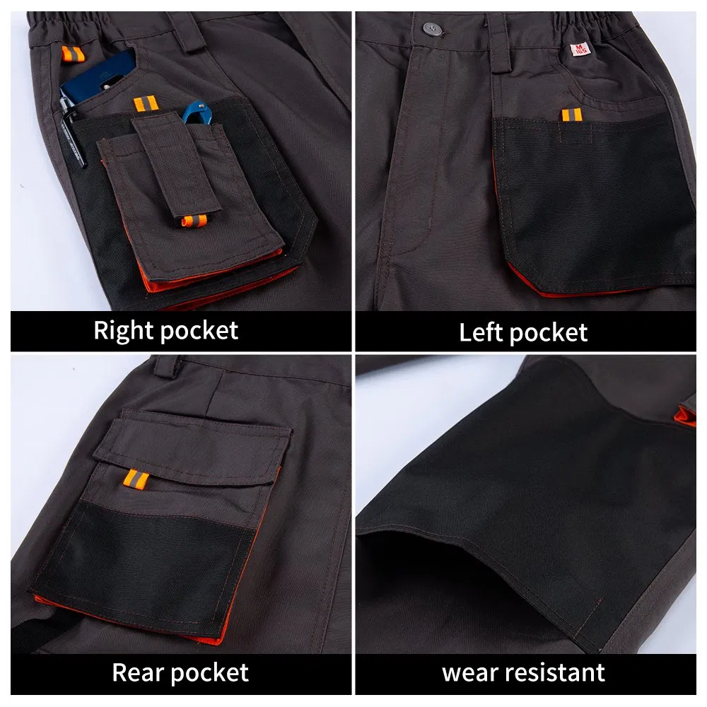 Construction Oxford Fabric Multi Pockets Work Clothes Jacket Pants Safety Workwear