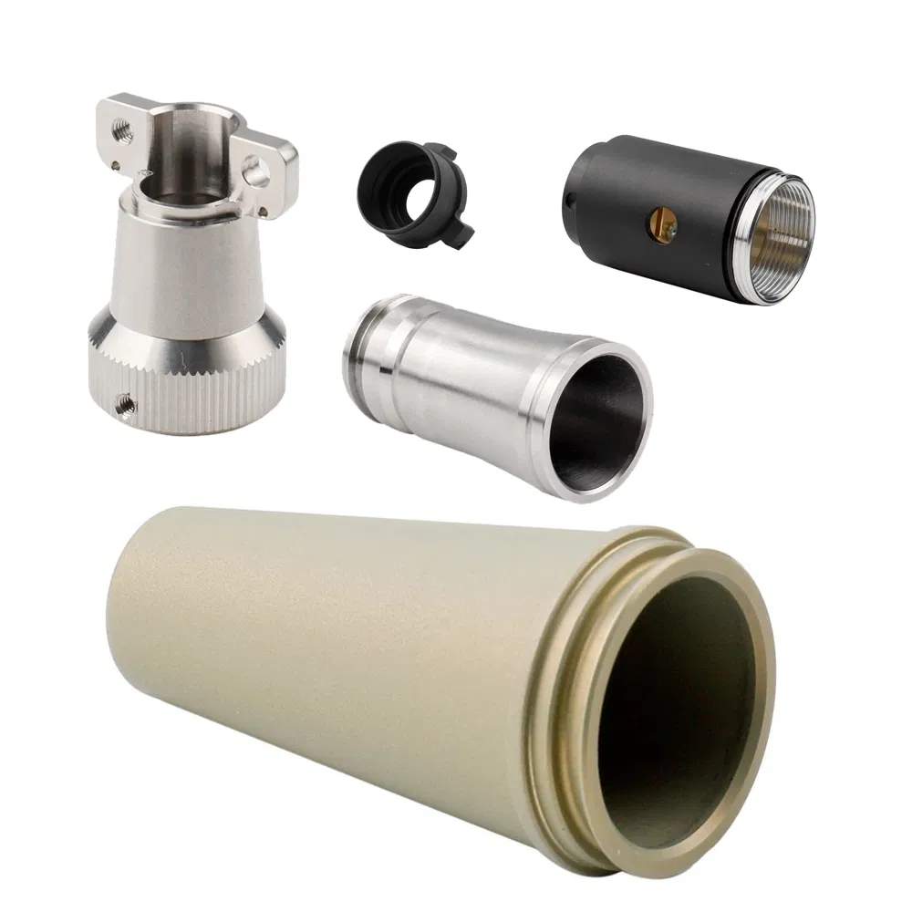 Custom Non-Standard CNC Precision Machined Turning LED Lighting Flashlight Shell Components