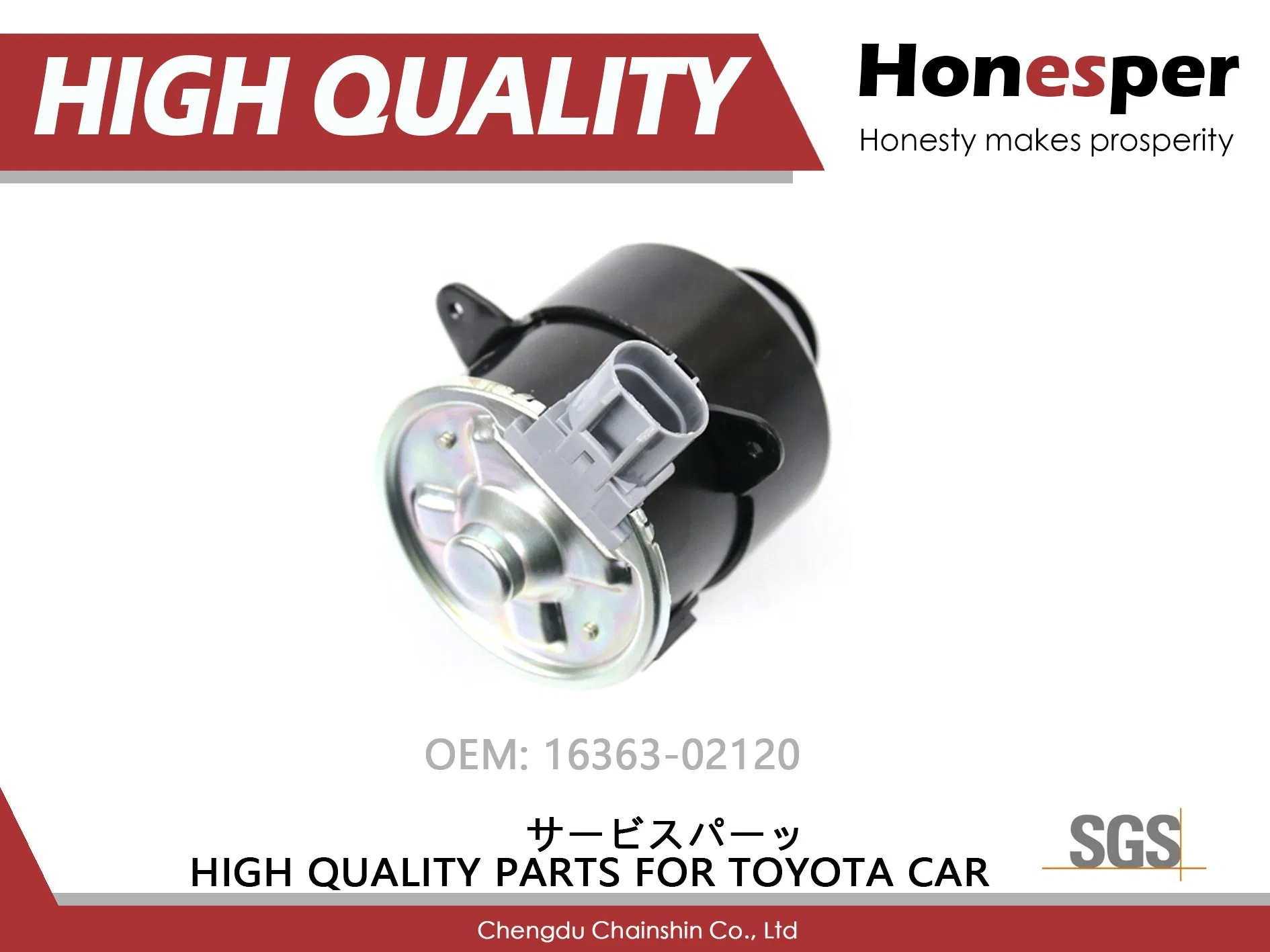 Wholesale Car Spare Parts Auto Part Cooling System Fan Motor for Toyota Camry Vios Yaris Es240 16363-02120