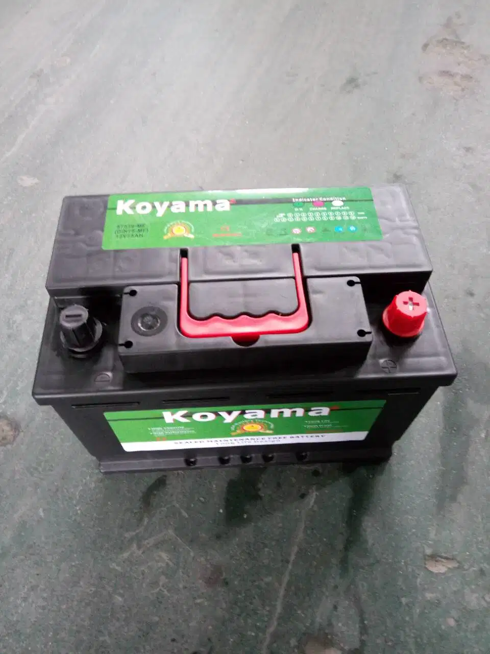 12V 75ah Maintenance Free Car Battery DIN75 57539mf DIN75mf