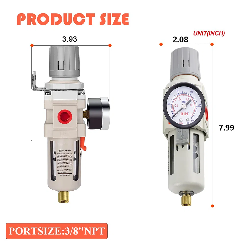 Aw3000-03 Pneumatic Component Air Source Treatment Unit Compressor Filter Pressure Regulator Element