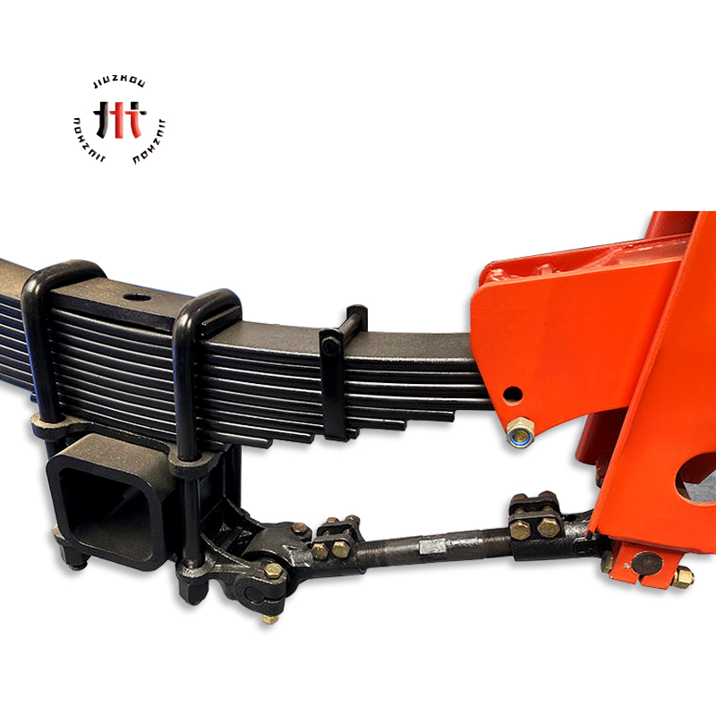 Customized 12-25 Ton Trailer Mechanical Suspension with 8/9 Leaf Spring Adjustable Shock Absorbing System for South American Semi Trailers