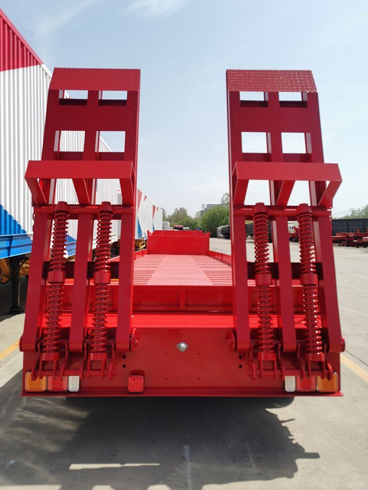 Factory Direct Sale Extendable Low Bed Semi Trailer Hydraulic Suspension System Trailer