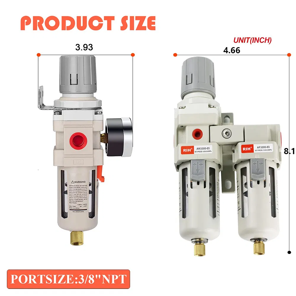 AC3011-03 Pneumatic Component Frl Air Cartridge Filter Element Pressure Regulator Lubricator Supplies