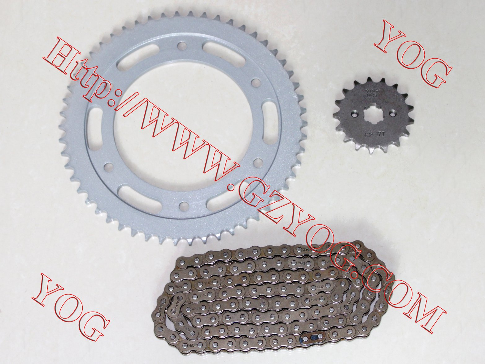 Motorcycle Parts for Transmission Set Chain Sprocket Kit for Gn125 Cg-125 Bm150