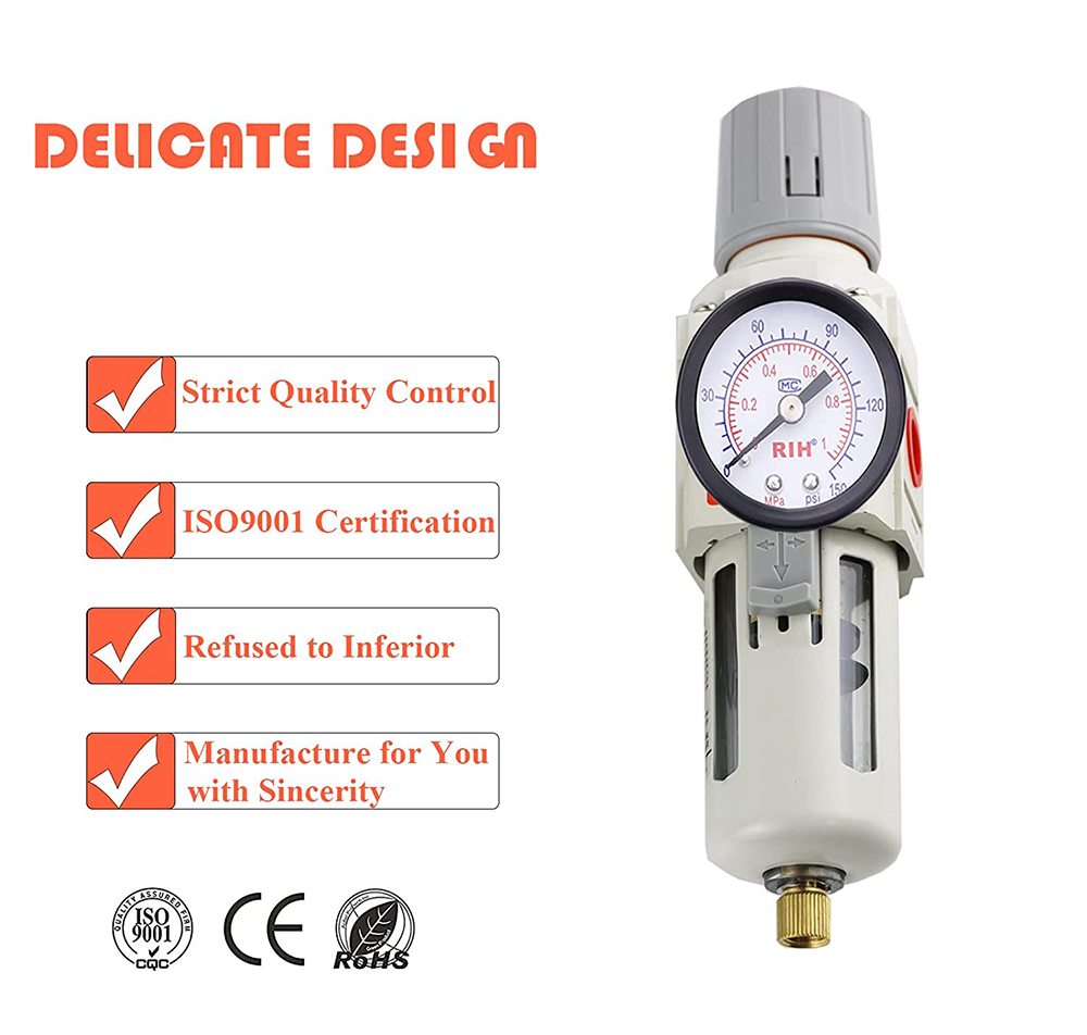 Aw3000-03 Pneumatic Component Air Source Treatment Unit Compressor Filter Pressure Regulator Element