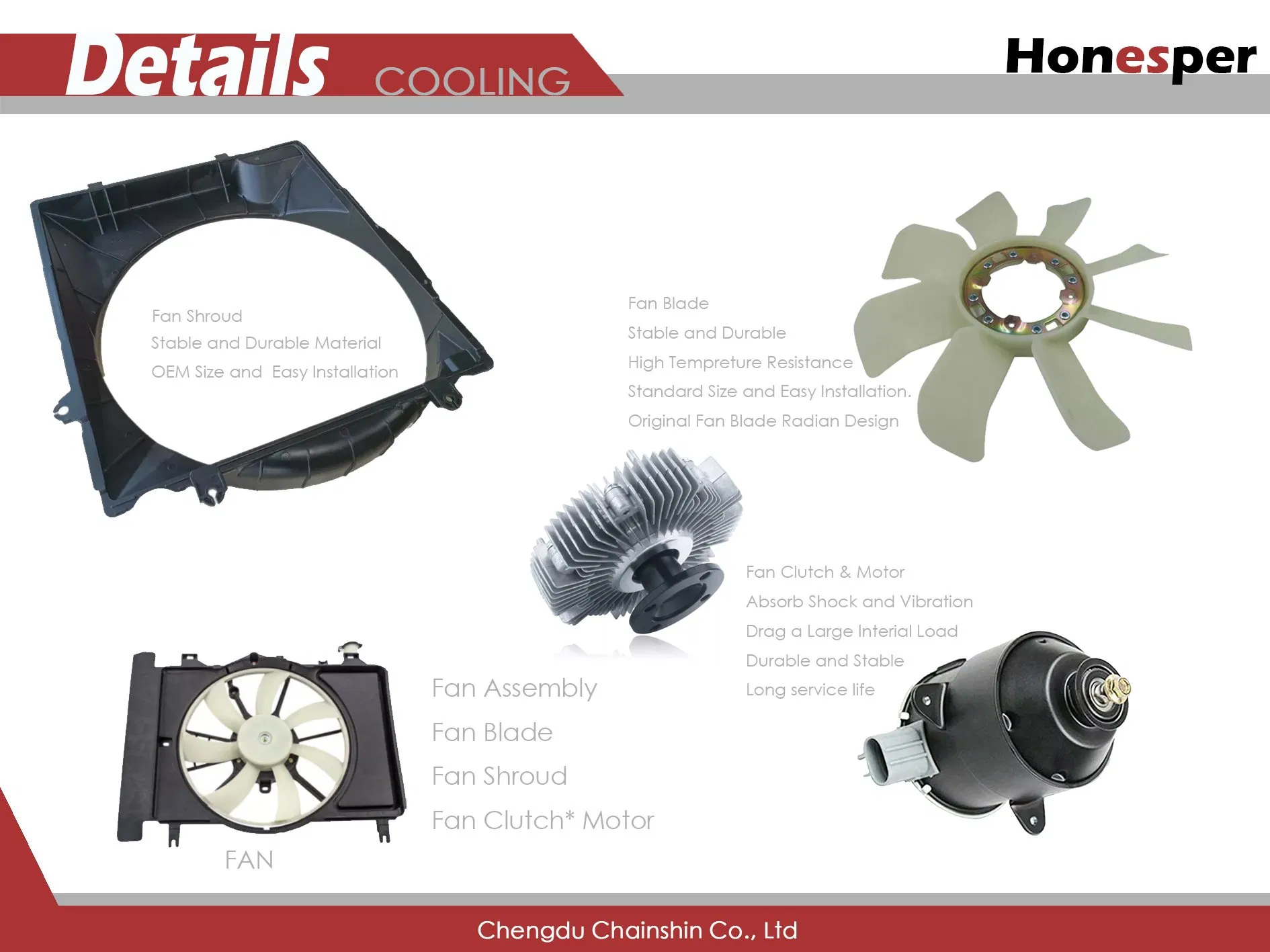 Wholesale Car Spare Parts Auto Part Cooling System Fan Motor for Toyota Camry Vios Yaris Es240 16363-02120