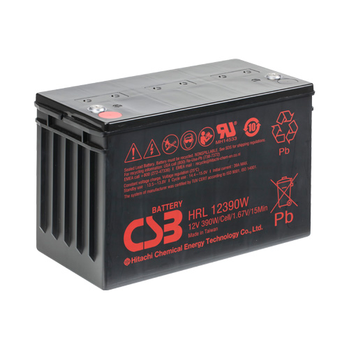 Csb Hrl12390W 12V 390W Top Terminal Long Life VRLA-AGM Valve Regulated Lead Acid Battery