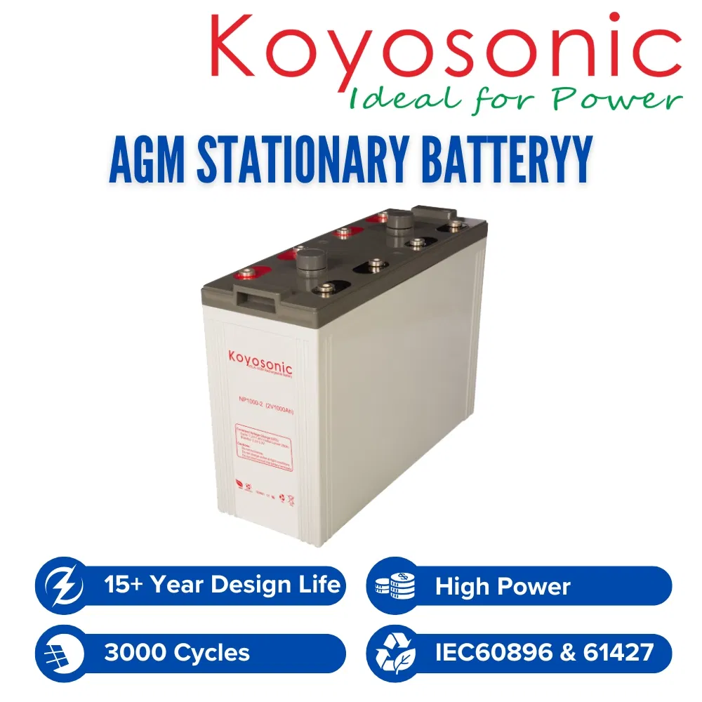 2V 1000ah Battery for Solar Power System High Capacity Battery