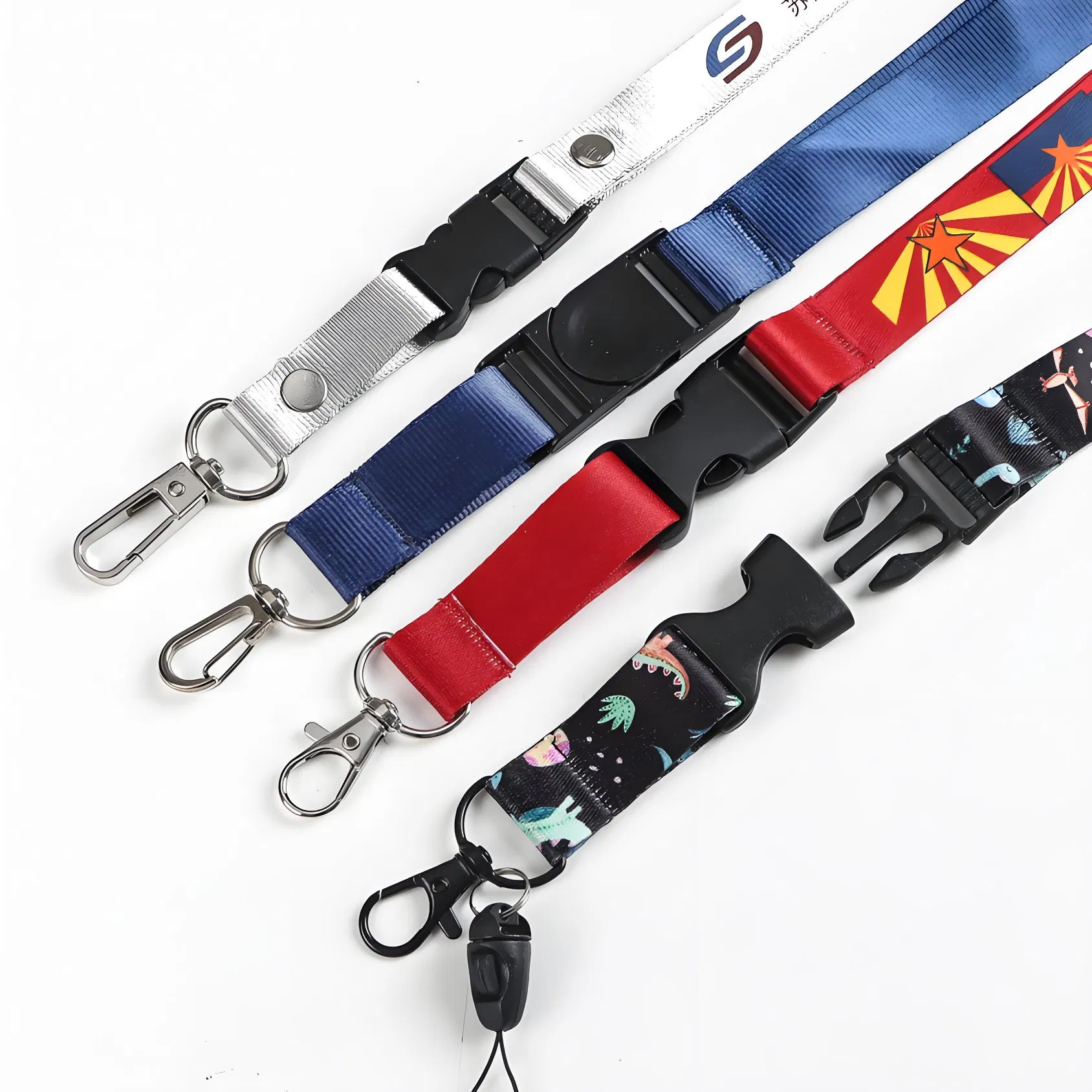Factory Direct Supply Certificate Safety Release Buckle Climbing Mobile Neck Exhibition Lanyard
