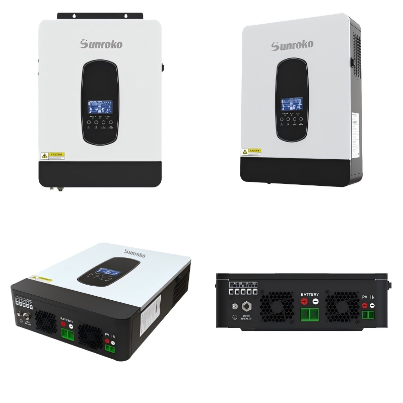 Sunroko DC to AC Hybrid Solar Inverter 4kw 5kw 6kw IP65 off Grid Solar Power Inverter with MPPT