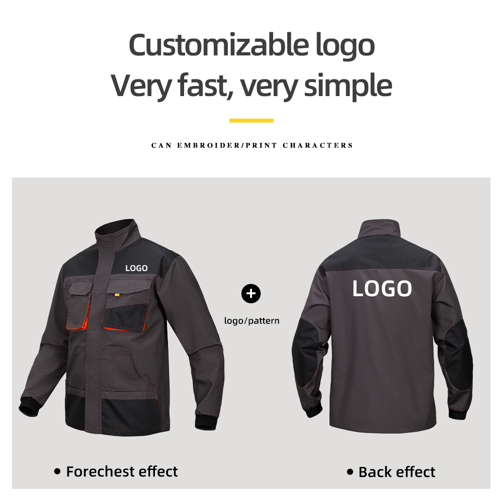 Construction Oxford Fabric Multi Pockets Work Clothes Jacket Pants Safety Workwear