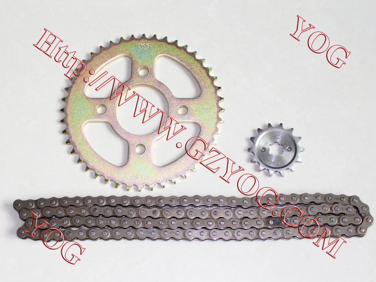 Motorcycle Parts for Transmission Set Chain Sprocket Kit for Gn125 Cg-125 Bm150
