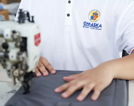 OMASKA backpack suppliers factory production line