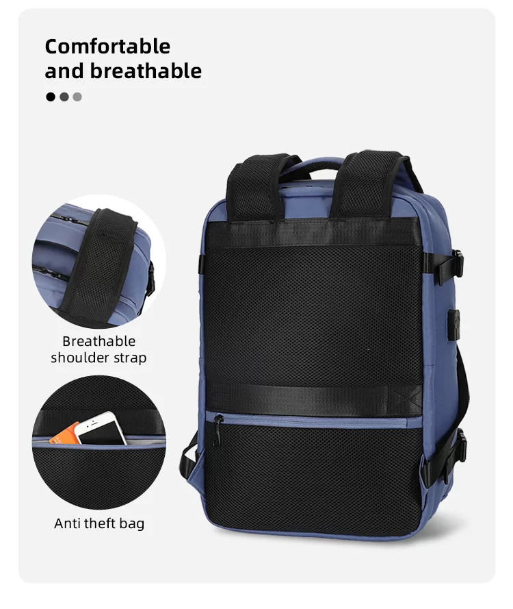 Black Computer Backpack 24076D