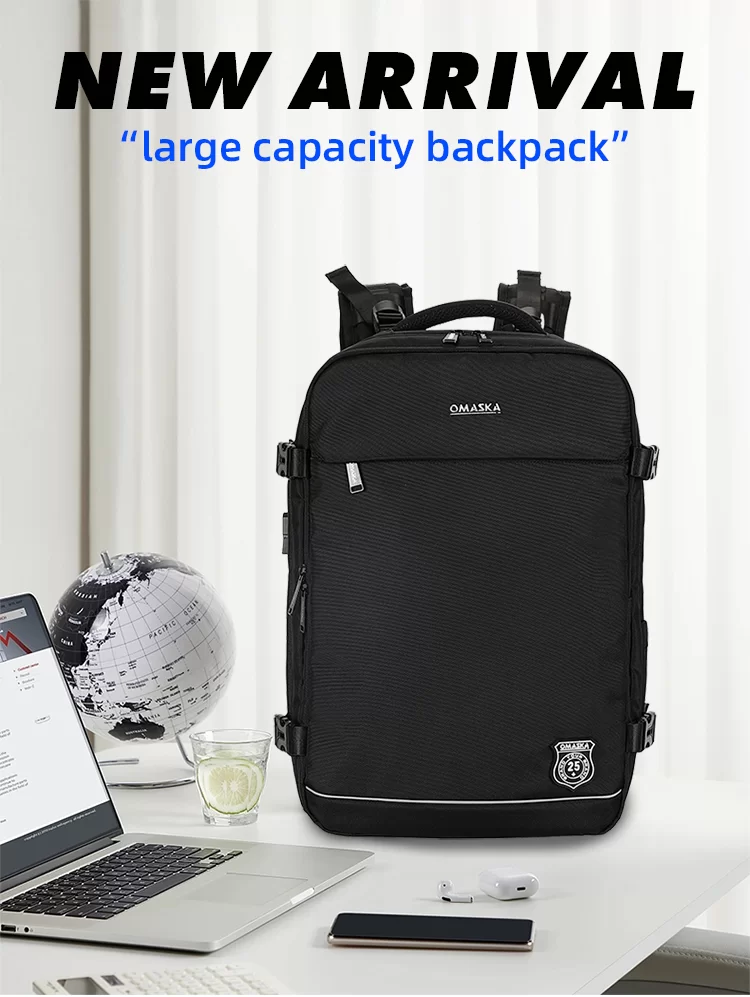 Black Computer Backpack 24076D