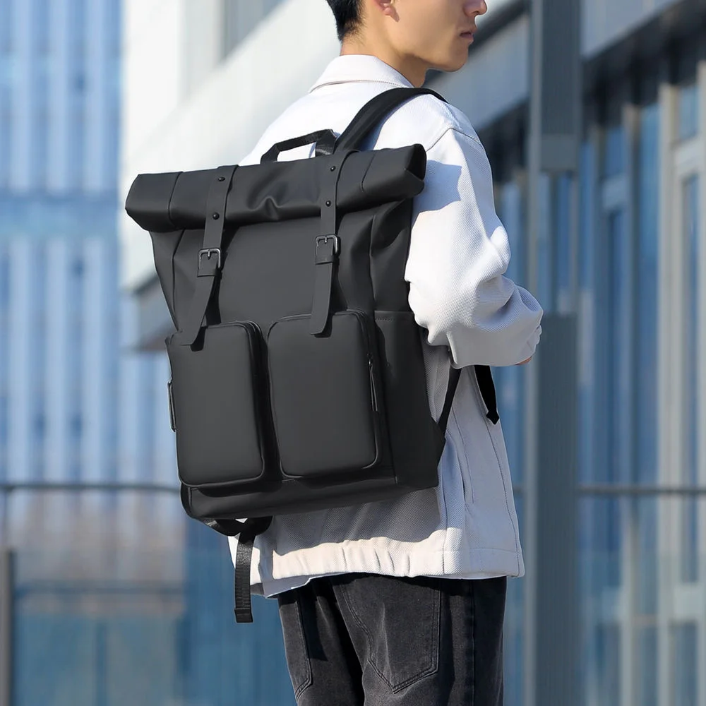 Waterproof Roll Top Travel Backpack China Suppliers Factory Wholesale