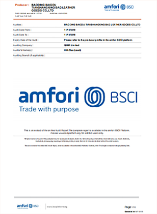 luggage suppliers certificate 4