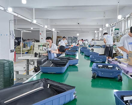 OMASKA backpack factory assembly and stitching