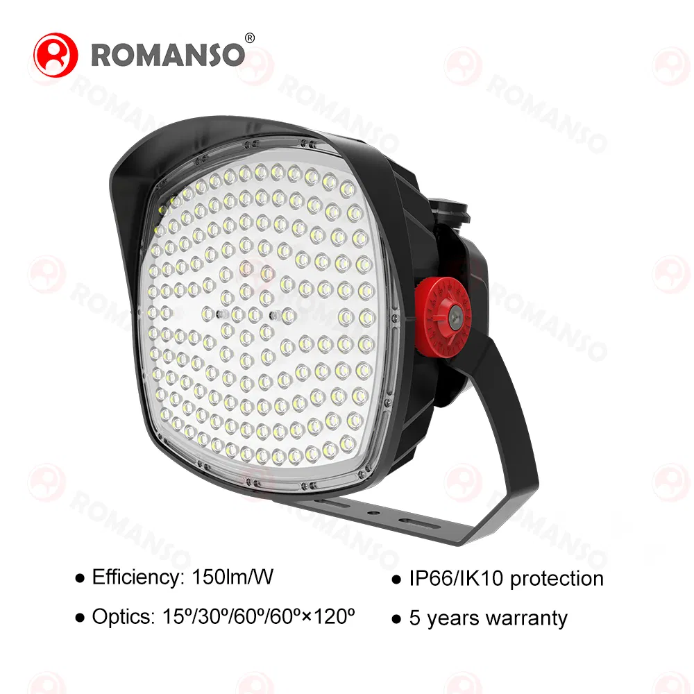 5 Years Warranty Assembly Structure Playground Light IP66 Ik10 6500K LED Flood Lighting 1000W
