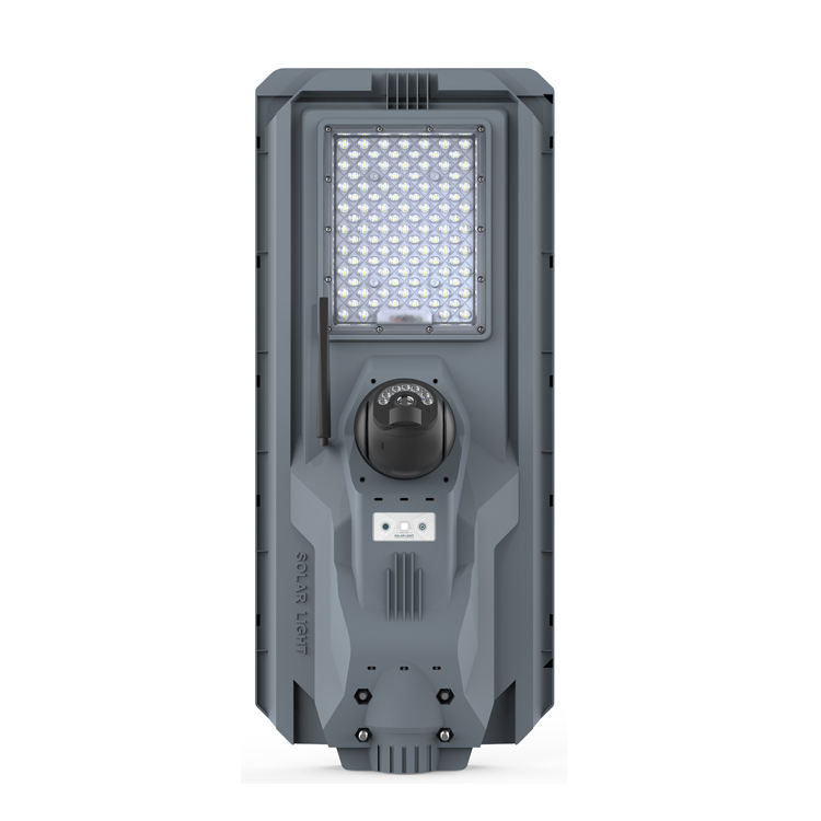 High Quality Integrated CCTV Camera Waterproof LED Solar Street Light ABS Material Road IP65 Rating Wide-Angle Design