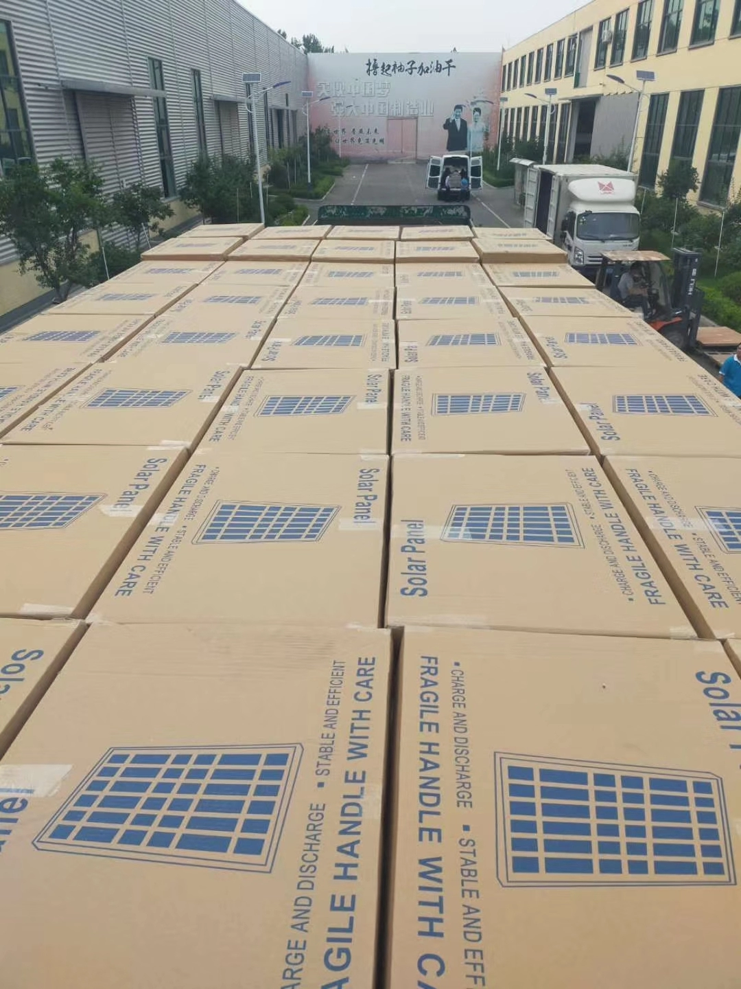 Palletized packaging for delivery