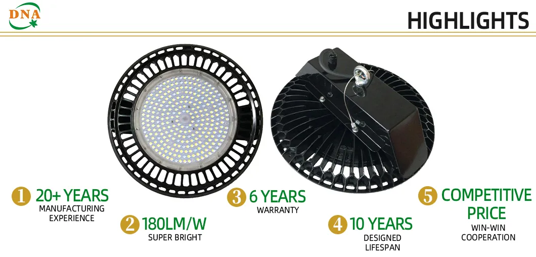 Durable LED High Bay Light Fixture for Industrial Applications