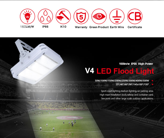 160lm/w led high bay IP66 grade led gas station canopy lights CE ROHS certified warehouse modular 100 watt flood lighting