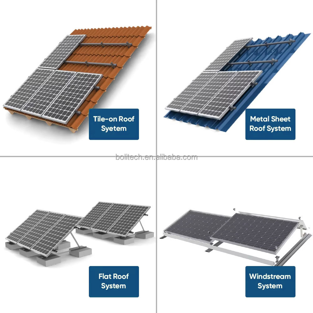 Solar Energy System 1000W 3KW 5KW 8KW 10KW Hybrid Solar Power System Panneau Solaire Kit Complet Pour Une Maison